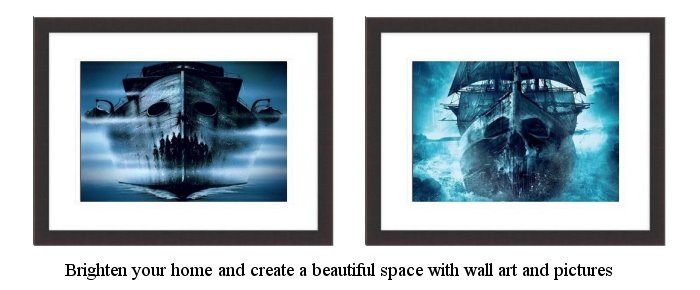 Ghost Ship Framed Wall Art Prints